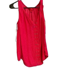 JENNIFER LOPEZ SIZE XS DEEP RED BLOUSE